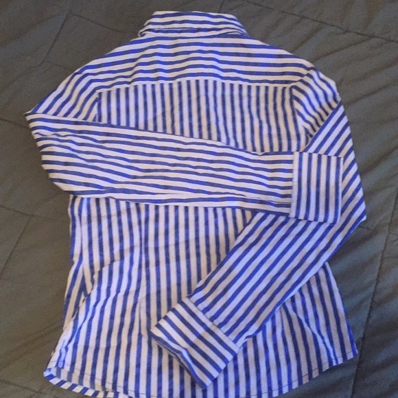 Blue and white striped long sleeved top! - Picture 3 of 3